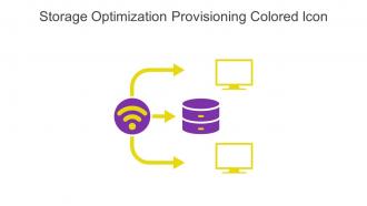 Storage Optimization Provisioning Colored Icon In Powerpoint Pptx Png And Editable Eps Format