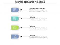 Storage resource allocation ppt powerpoint presentation outline background images cpb