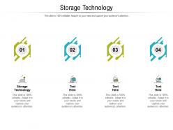 Storage technology ppt powerpoint presentation outline samples cpb