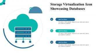 Storage Virtualization Icon Showcasing Databases