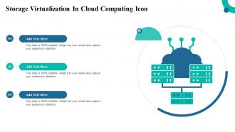 Storage Virtualization In Cloud Computing Icon