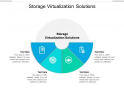 Storage virtualization solutions ppt powerpoint presentation ideas clipart cpb