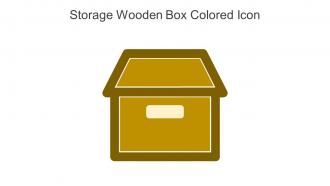 Storage Wooden Box Colored Icon In Powerpoint Pptx Png And Editable Eps Format