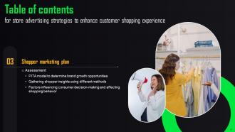 Store Advertising Strategies To Enhance Customer Shopping Experience MKT CD V Slides Professional