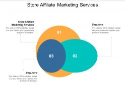 Store affiliate marketing services ppt powerpoint presentation summary topics cpb