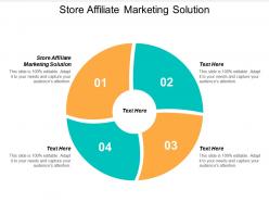 Store affiliate marketing solution ppt powerpoint presentation file ideas cpb