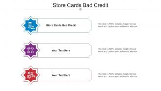 Store Cards Bad Credit Ppt Powerpoint Presentation Slides Grid Cpb