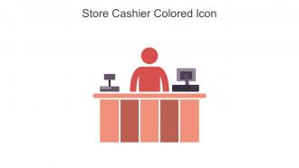 Store Cashier Colored Icon In Powerpoint Pptx Png And Editable Eps Format