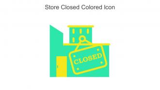 Store Closed Colored Icon In Powerpoint Pptx Png And Editable Eps Format