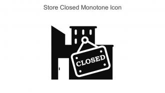 Store Closed Monotone Icon In Powerpoint Pptx Png And Editable Eps Format