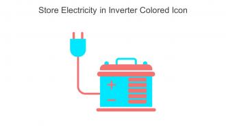 Store Electricity In Inverter Colored Icon In Powerpoint Pptx Png And Editable Eps Format