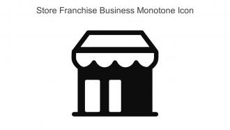 Store Franchise Business Monotone Icon In Powerpoint Pptx Png And Editable Eps Format