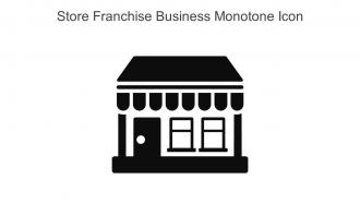 Store Franchise Business Monotone Icons In Powerpoint Pptx Png And Editable Eps Format