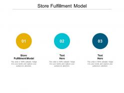 Store fulfillment model ppt powerpoint presentation slides gallery cpb