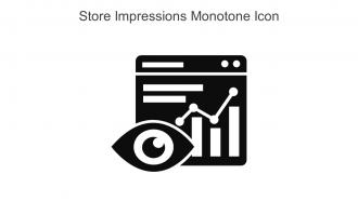 Store Impressions Monotone Icon In Powerpoint Pptx Png And Editable Eps Format