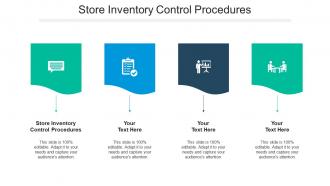 Store inventory control procedures ppt powerpoint presentation gallery deck cpb