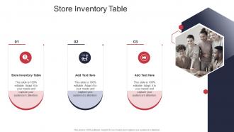 Store Inventory Table In Powerpoint And Google Slides Cpb