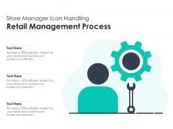 Store Manager Icon Handling Retail Management Process