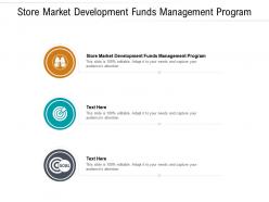 Store market development funds management program ppt show slide cpb