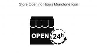 Store Opening Hours Monotone Icon In Powerpoint Pptx Png And Editable Eps Format