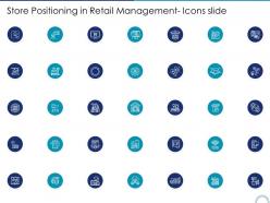 Store positioning in retail management icons slide ppt graphics