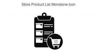Store Product List Monotone Icon In Powerpoint Pptx Png And Editable Eps Format