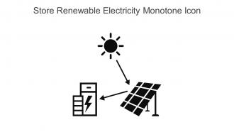 Store Renewable Electricity Monotone Icon In Powerpoint Pptx Png And Editable Eps Format