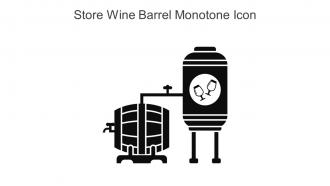 Store Wine Barrel Monotone Icon In Powerpoint Pptx Png And Editable Eps Format