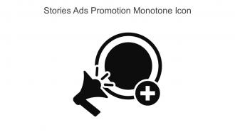 Stories Ads Promotion Monotone Icon In Powerpoint Pptx Png And Editable Eps Format