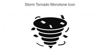 Storm Tornado Monotone Icon In Powerpoint Pptx Png And Editable Eps Format