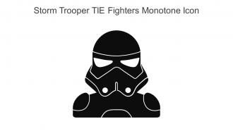 Storm Trooper TIE Fighters Monotone Icon In Powerpoint Pptx Png And Editable Eps Format
