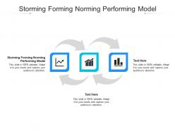Storming forming norming performing model ppt powerpoint presentation show cpb