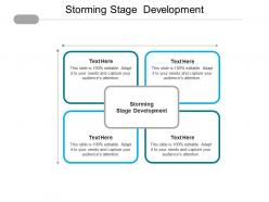 Storming stage development ppt powerpoint presentation professional slide portrait cpb
