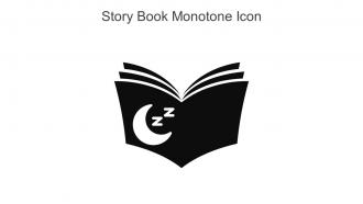 Story Book Monotone Icon In Powerpoint Pptx Png And Editable Eps Format
