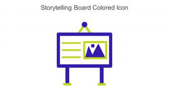 Storytelling Board Colored Icon In Powerpoint Pptx Png And Editable Eps Format