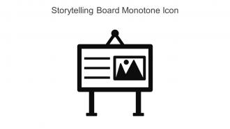 Storytelling Board Monotone Icon In Powerpoint Pptx Png And Editable Eps Format