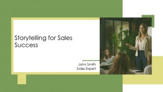 Storytelling For Sales Success PPT Mockup AT