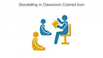Storytelling In Classroom Colored Icon In Powerpoint Pptx Png And Editable Eps Format