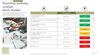 Storytelling Marketing Campaign Launch Checklist