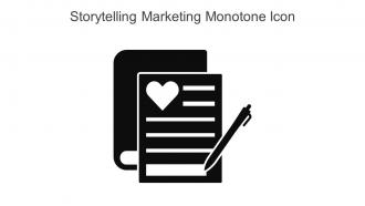 Storytelling Marketing Monotone Icon In Powerpoint Pptx Png And Editable Eps Format