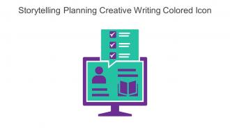 Storytelling Planning Creative Writing Colored Icon In Powerpoint Pptx Png And Editable Eps Format