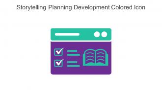 Storytelling Planning Development Colored Icon In Powerpoint Pptx Png And Editable Eps Format