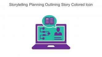 Storytelling Planning Outlining Story Colored Icon In Powerpoint Pptx Png And Editable Eps Format