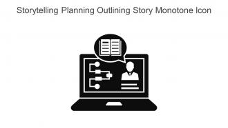 Storytelling Planning Outlining Story Monotone Icon In Powerpoint Pptx Png And Editable Eps Format