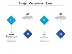 Straight commission sales ppt powerpoint presentation file topics cpb