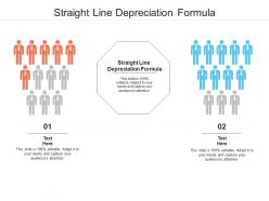 Straight line depreciation formula ppt powerpoint presentation infographics show cpb