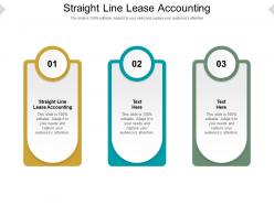 Straight line lease accounting ppt powerpoint presentation pictures icons cpb