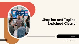 Strapline And Tagline Explained Clearly PPT PowerPoint AT