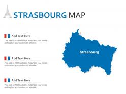 Strasbourg map powerpoint presentation ppt template