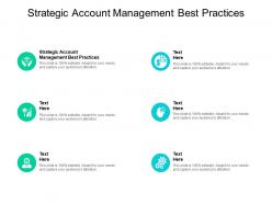 Strategic account management best practices ppt powerpoint presentation show designs download cpb